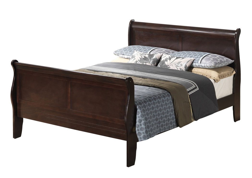 Cappuccino King Sleigh Bed,Glory Furniture