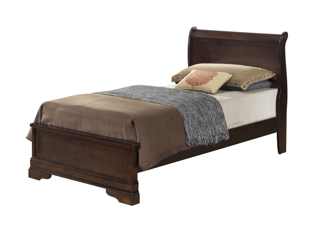 Cappuccino Full Low Profile Bed,Glory Furniture