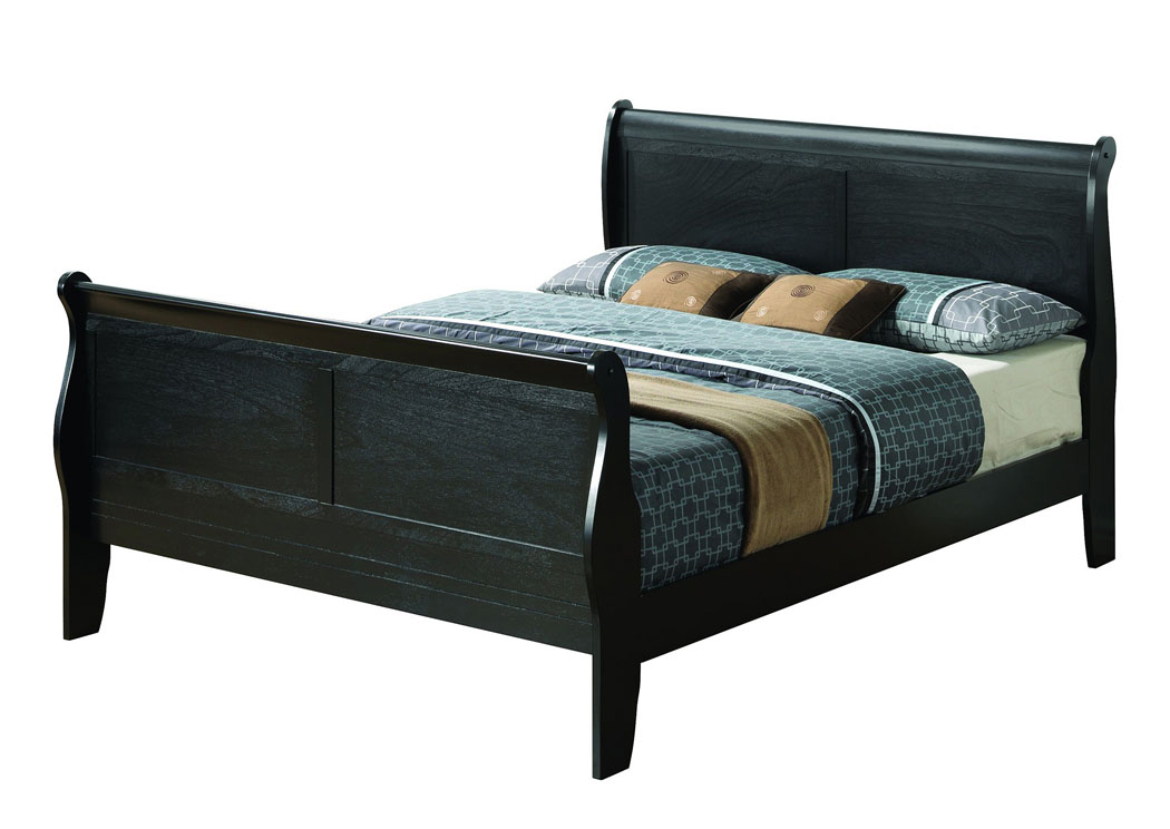 Black Queen Sleigh Bed,Glory Furniture