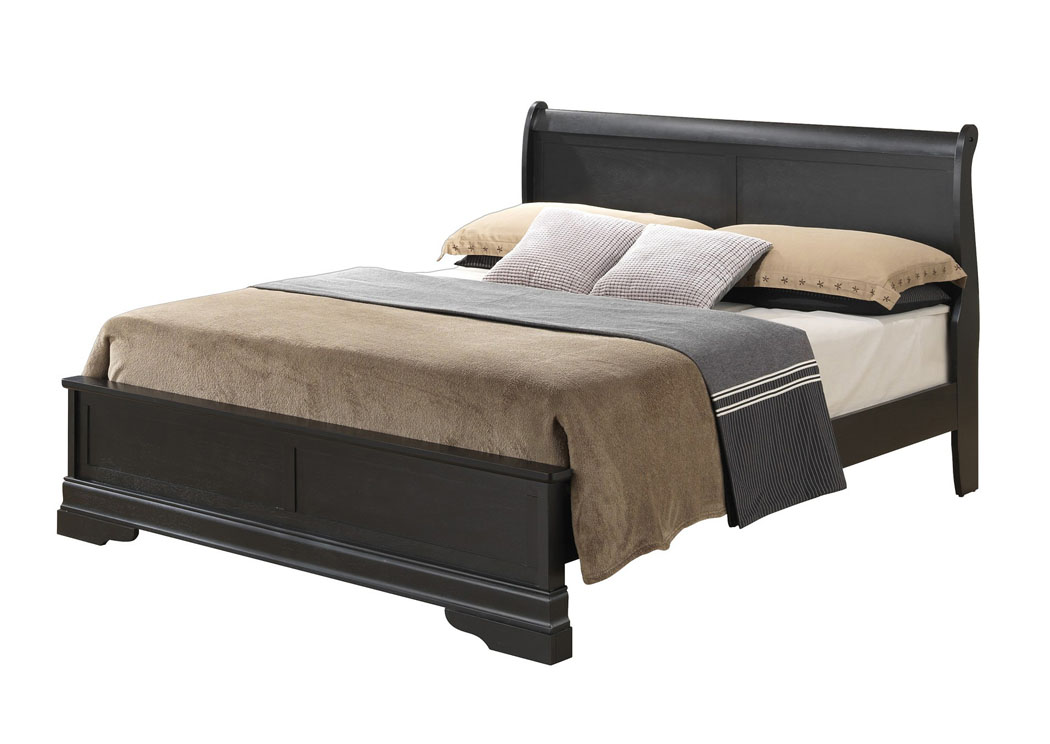 Black Queen Low Profile Bed,Glory Furniture