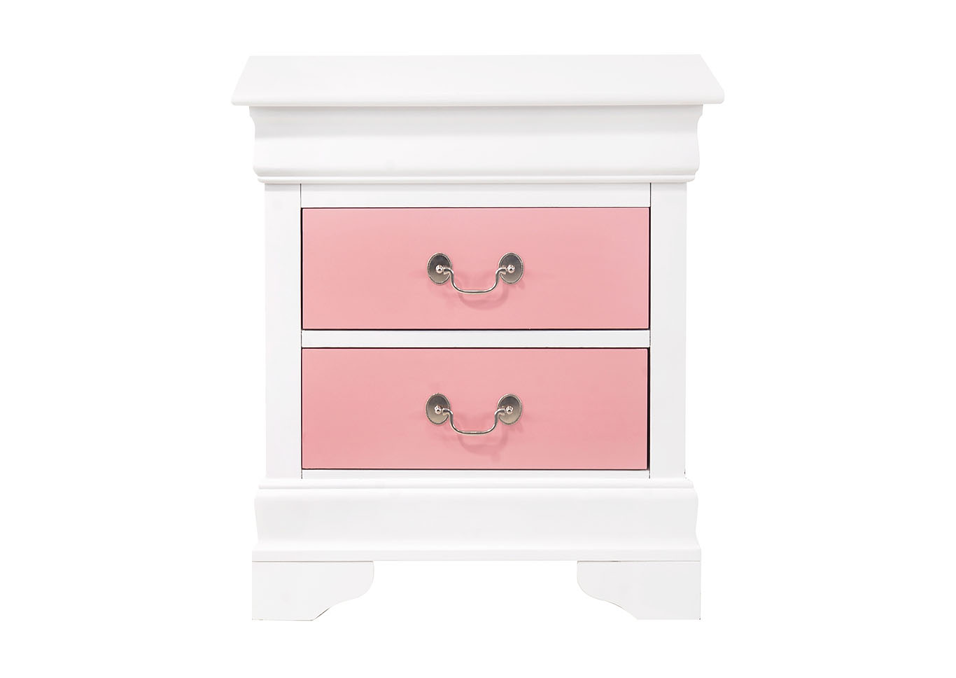 Louis Phillipe Pink Nightstand,Glory Furniture