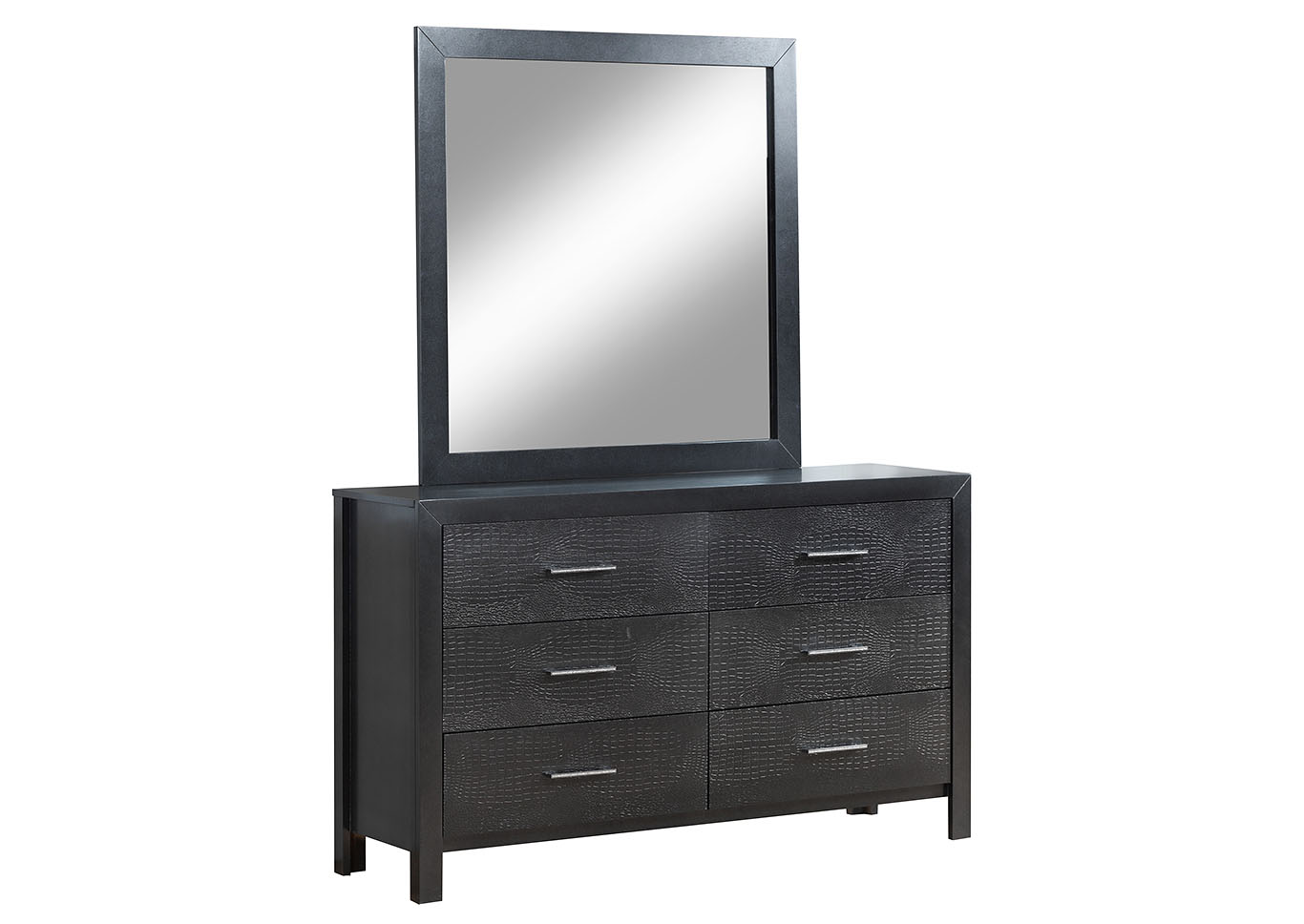 Black Dresser w/Mirror,Glory Furniture