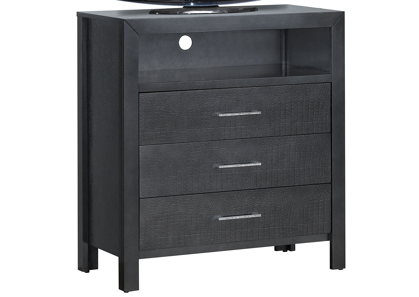 Black Media Chest,Glory Furniture