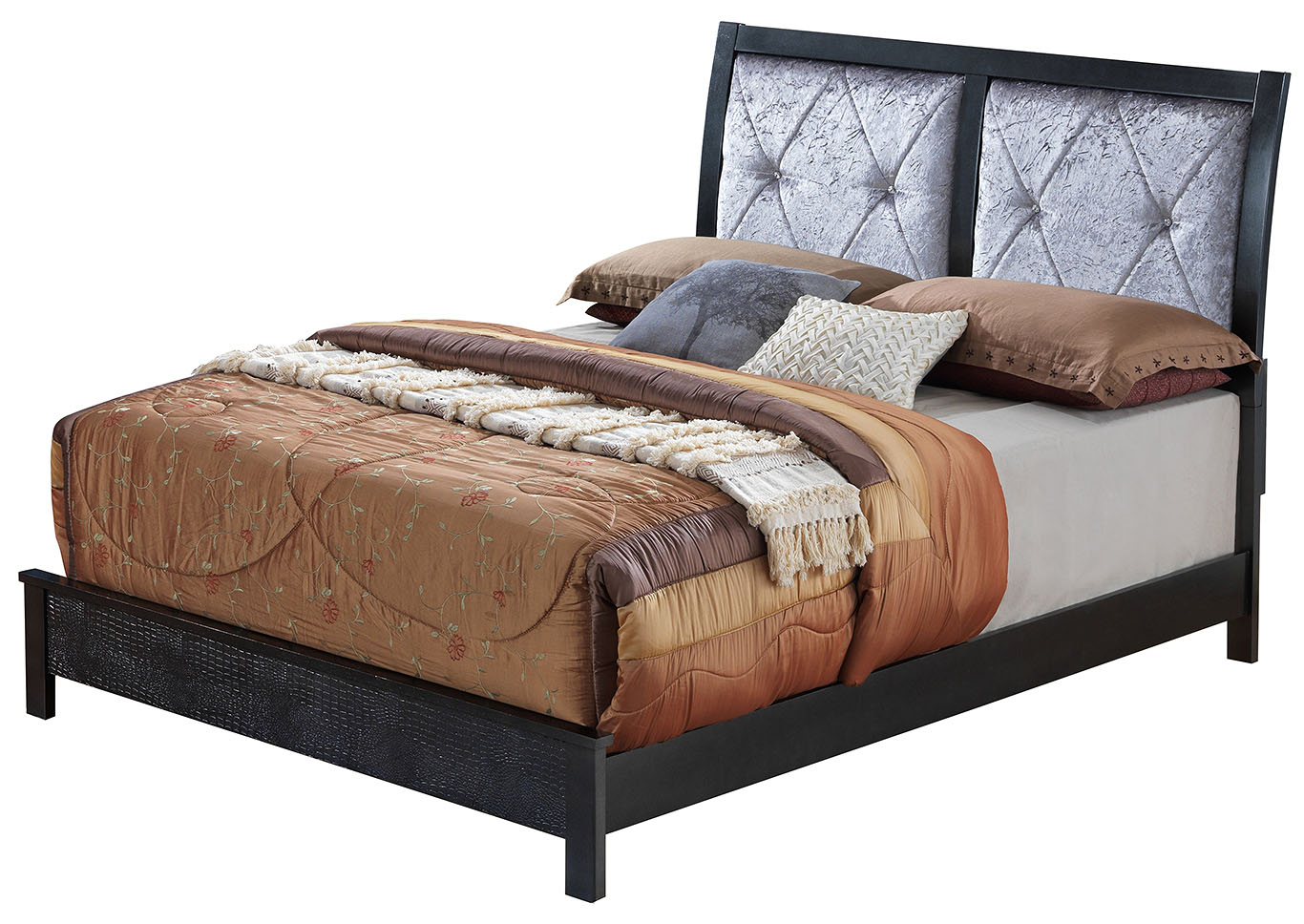 Black King Platform Bed,Glory Furniture