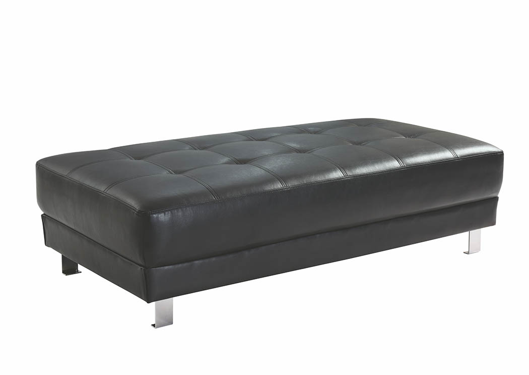 Black Milan Ottoman,Glory Furniture