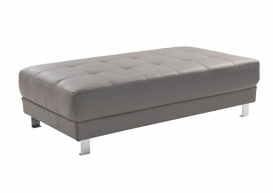 Gray Milan Ottoman,Glory Furniture