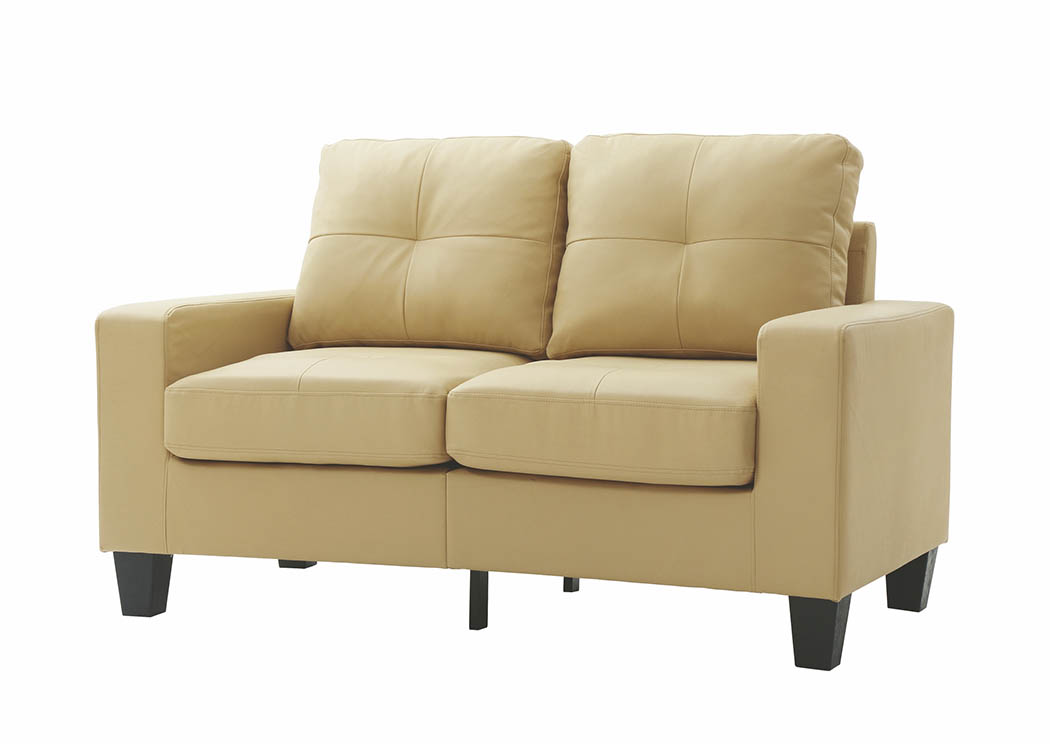 Beige Newbury Modular Loveseat,Glory Furniture