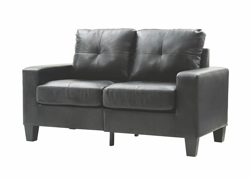 Black Newbury Modular Loveseat,Glory Furniture