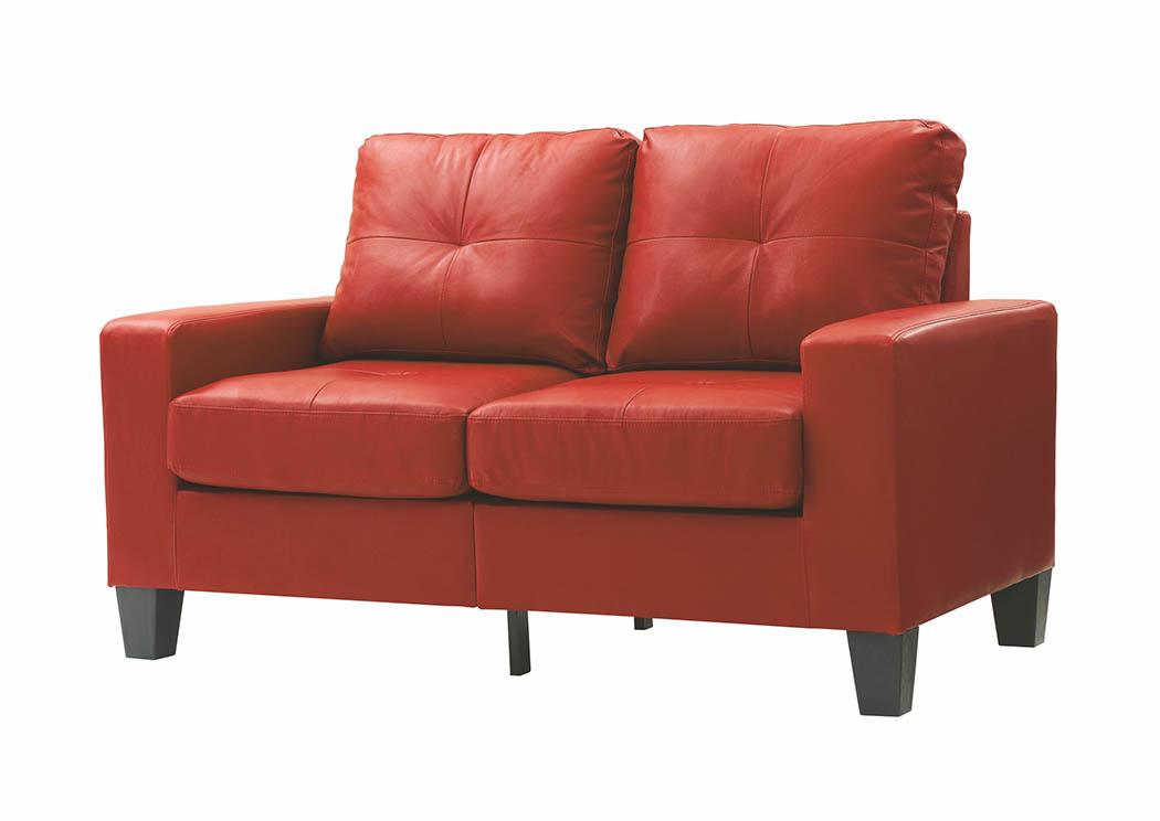 Red Newbury Modular Loveseat,Glory Furniture