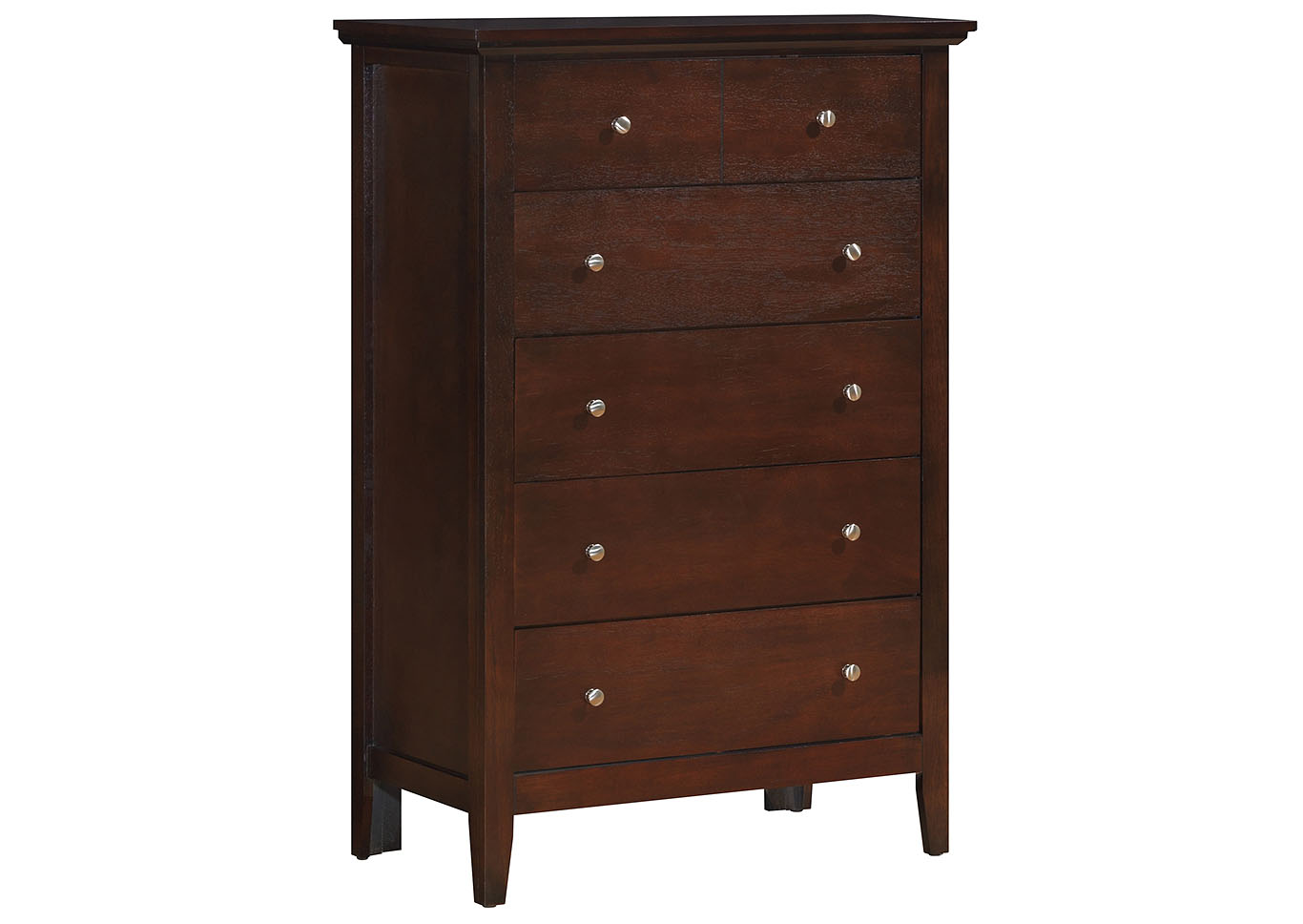 Cappuccino 5 Drawer Chest,Glory Furniture