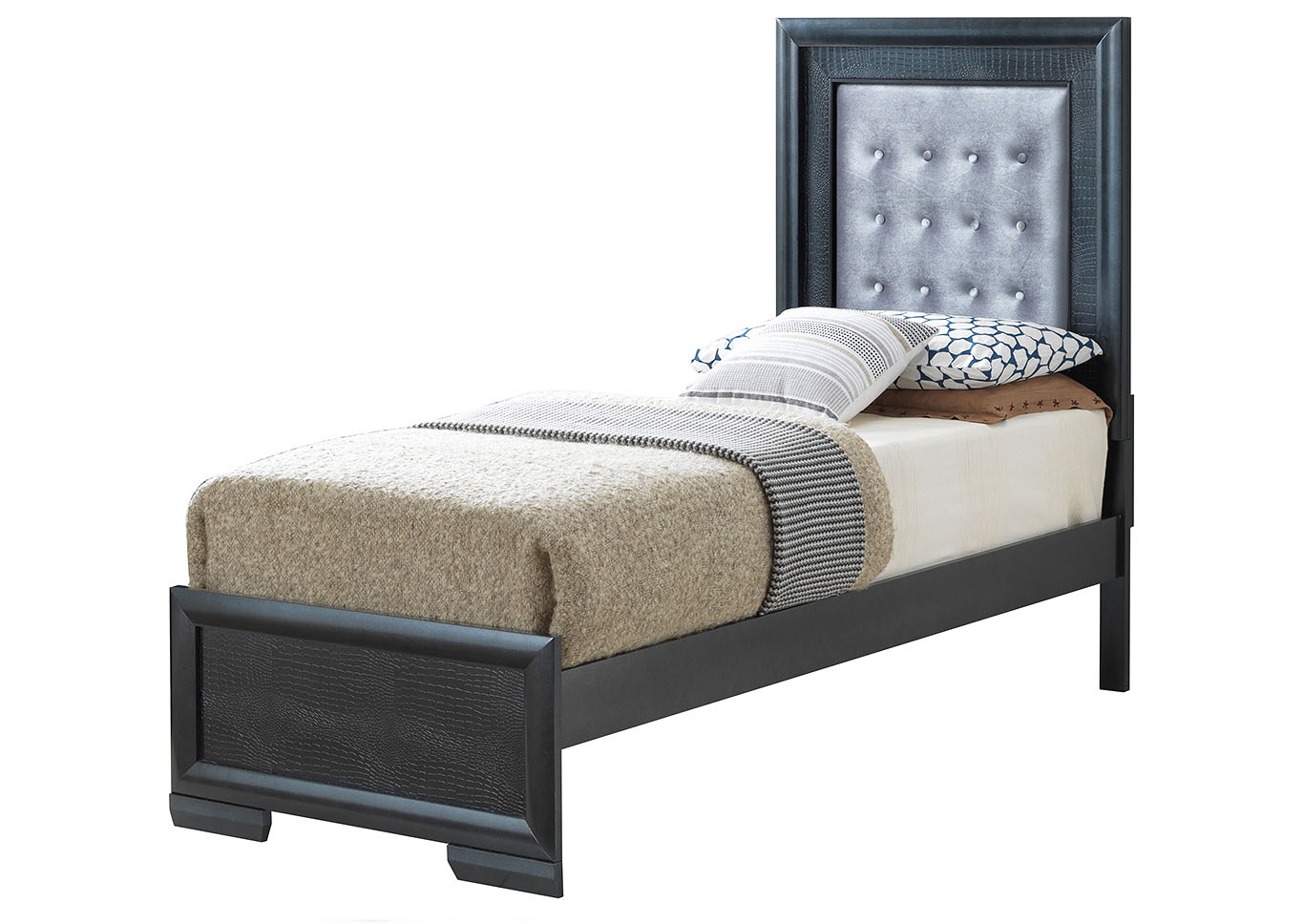 Charcoal Twin Panel Bed,Glory Furniture