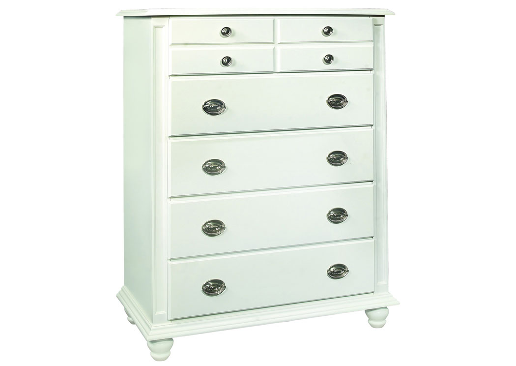 White Drawer Chest,Glory Furniture