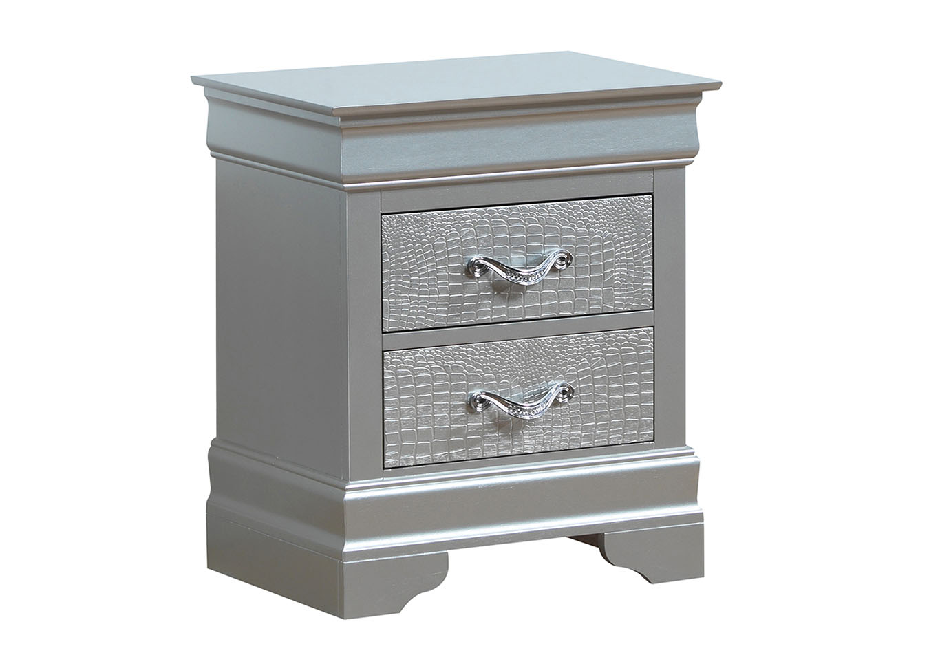 Silver Champagne Nightstand,Glory Furniture