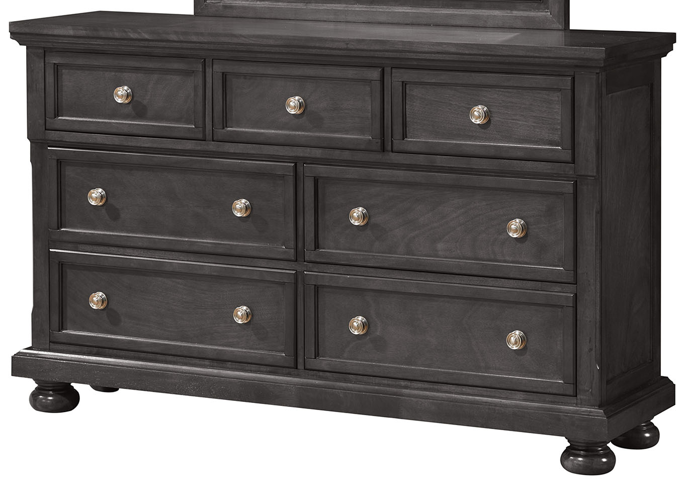 Gray Wooden 7 Drawer Dresser,Glory Furniture