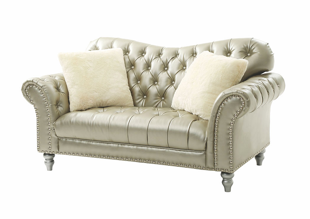 Gilver Faux Leather Loveseat,Glory Furniture