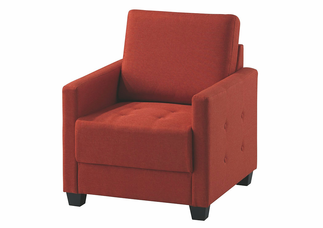 Orange Chair,Glory Furniture