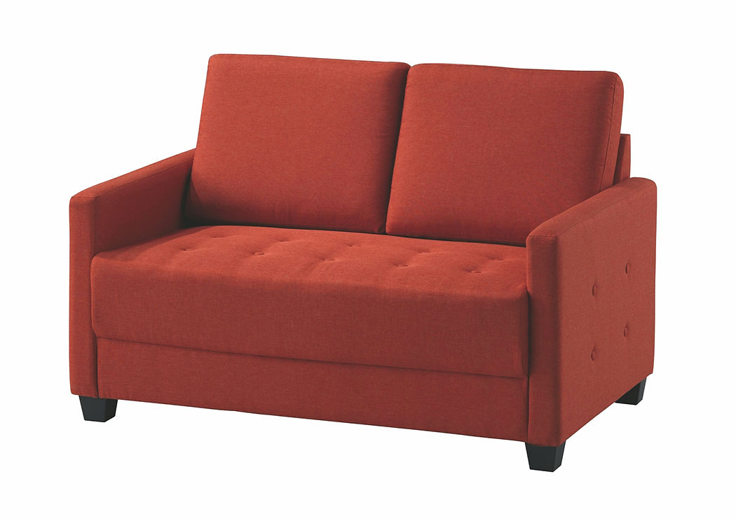 Orange Loveseat,Glory Furniture