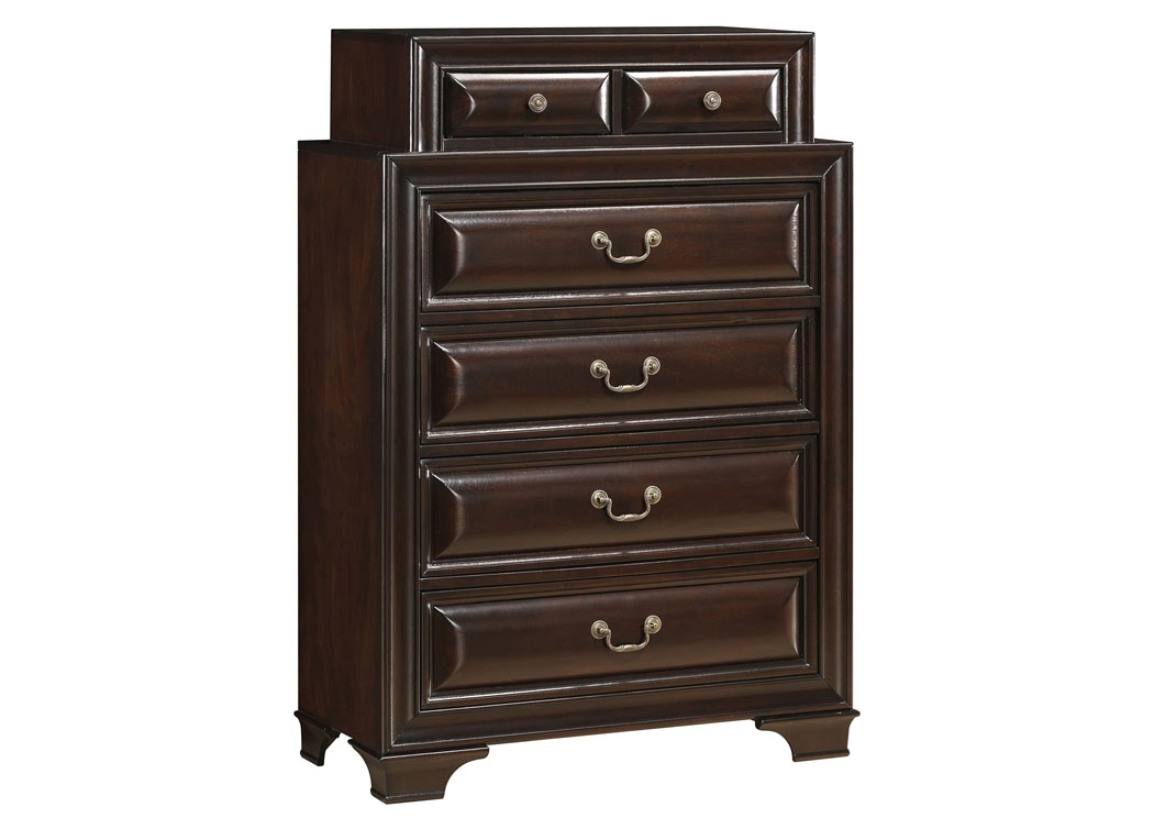 Cappuccino Chest,Glory Furniture