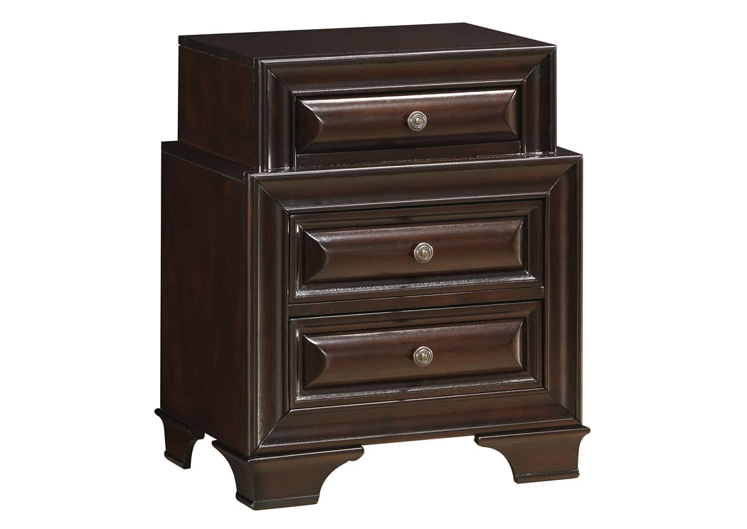 Cappuccino Nightstand,Glory Furniture