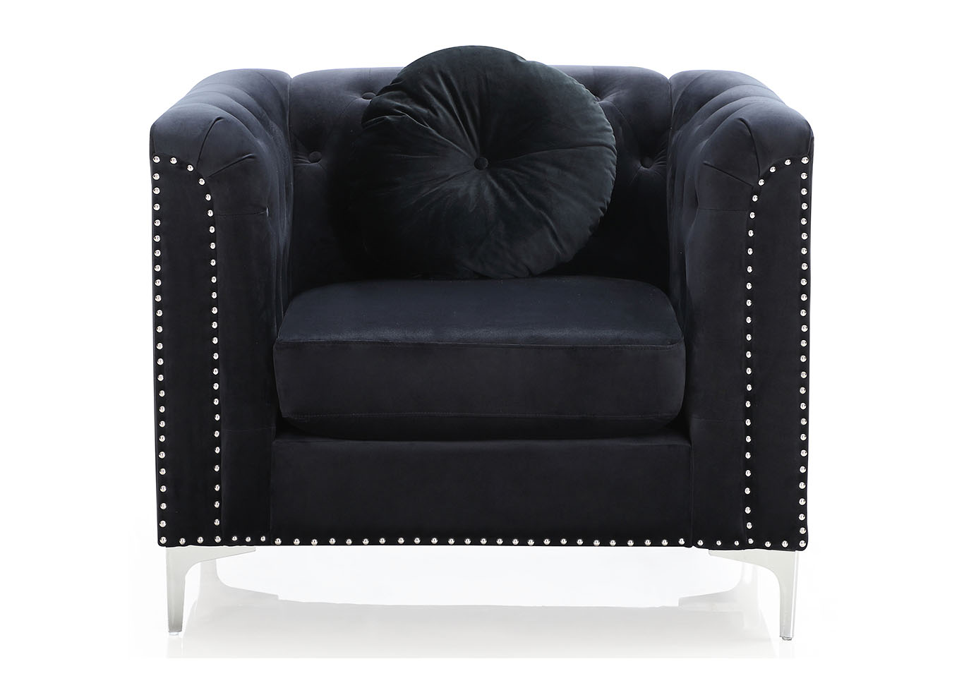 Pompano Black Chair,Glory Furniture