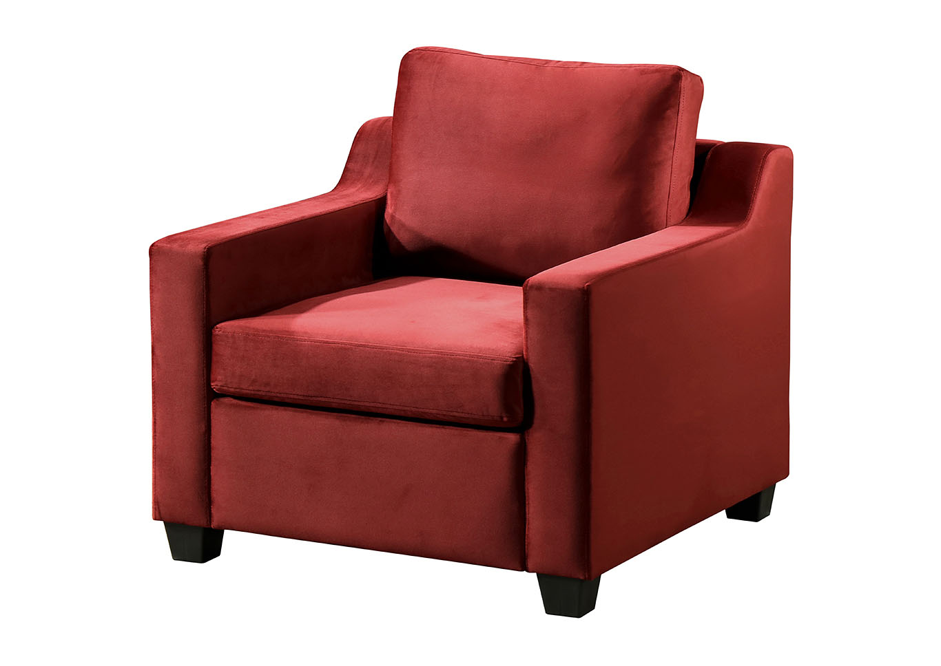 Ashley Burgundy Chair,Glory Furniture