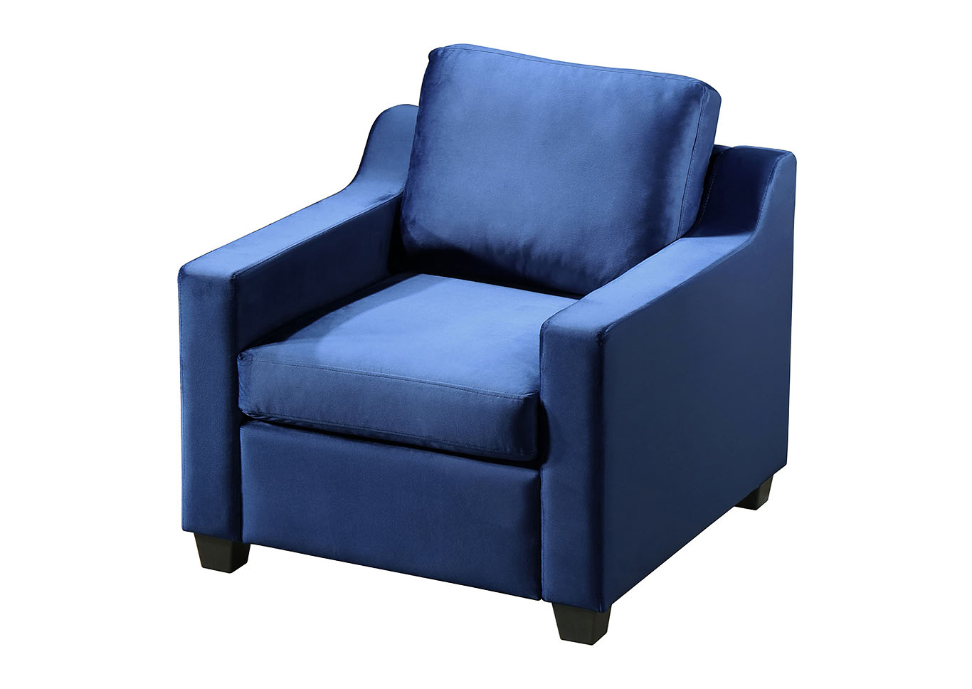 Ashley Navy Blue Chair,Glory Furniture