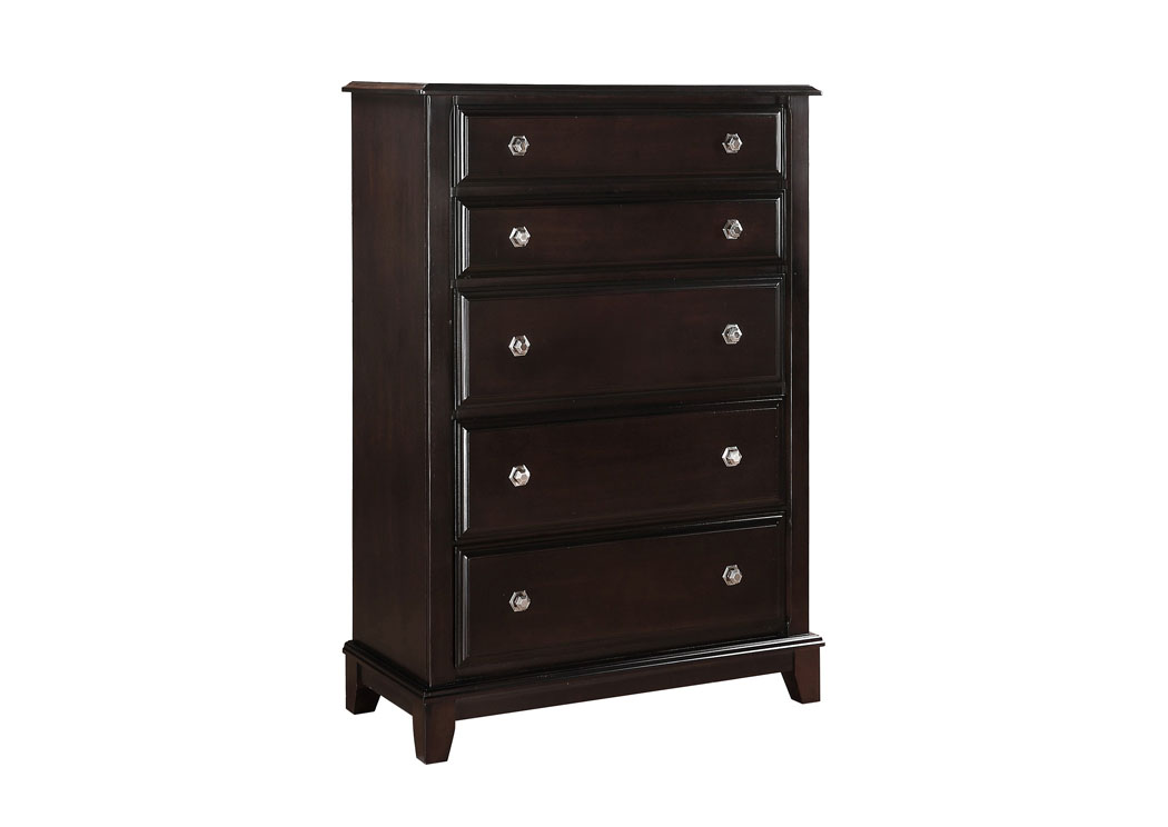 Cappuccino Chest,Glory Furniture