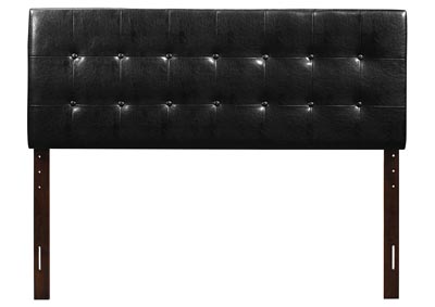 Black Upholstered King Headboard