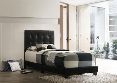 Image for Caldwell Black Twin Bed