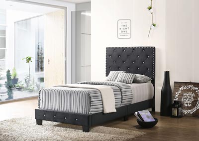 Image for Suffolk Black Twin Bed