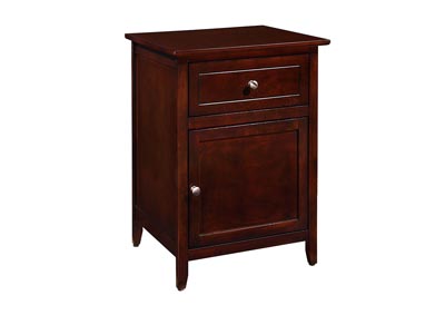 Image for Cappuccino 1 Drawer and 1 Door Nightstand