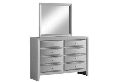 Gray 8 Drawer Dresser