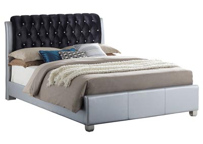 Gray 2 Drawer Queen Bed
