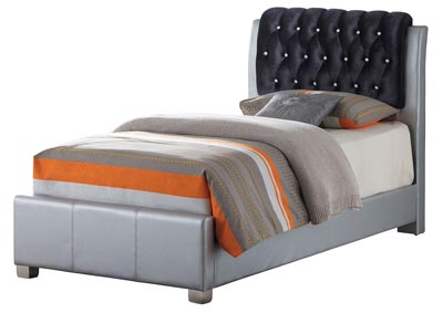 Image for Gray 2 Drawer Storage Twin Bed