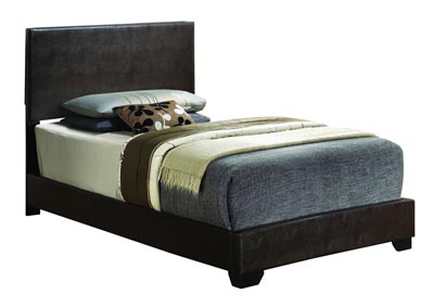Cappuccino Full Upholstered Bed
