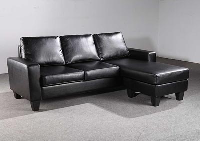 Black Sofa Chaise
