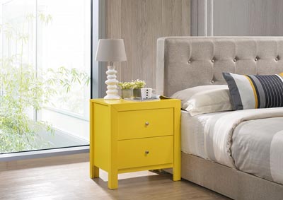 Image for Burlington Yellow Nightstand