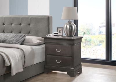 Image for Carla Smoked Gray Nightstand