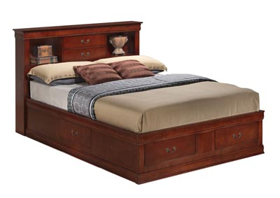 Image for Cherry King Storage Bookcase Bed