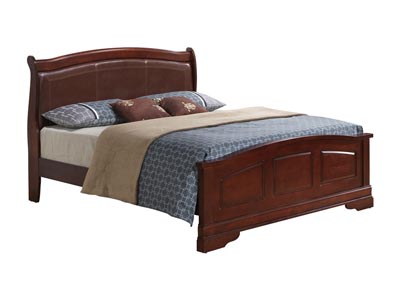 Image for Cherry King Low Profile Upholstered Bed