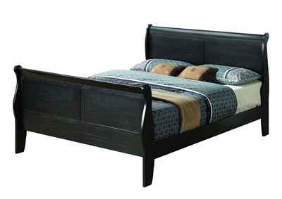 Image for Black King Sleigh Bed