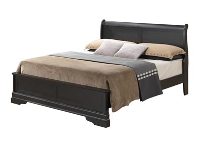 Black King Low Profile Bed