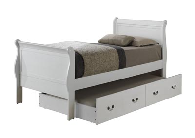 White Twin Trundle Bed