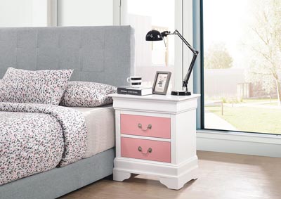 Image for Louis Phillipe Pink Nightstand