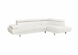 Image for White Milan Sectional