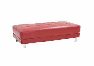 Image for Red Milan Ottoman