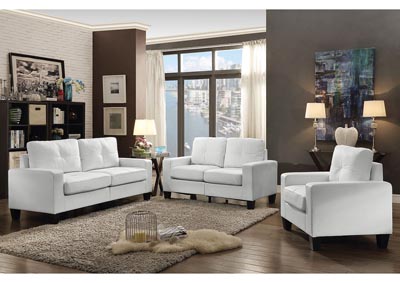 Image for White Newbury Modular Sofa and Loveseat