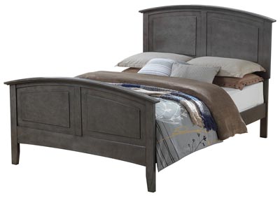 Gray Queen Size Panel Bed