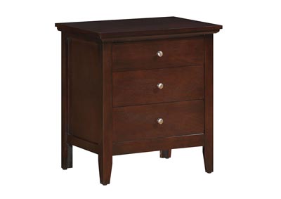 Image for Cappuccino 3 Drawer Nightstand