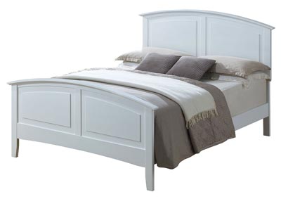 Image for White Full Size Panel Bed